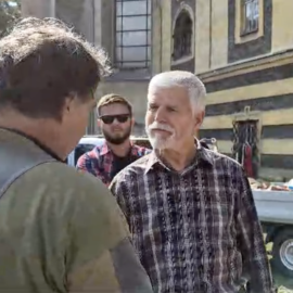 Pan prezident Petr Pavel navštívil povodní postižený Krnov a zastavil se také v našem klášteře